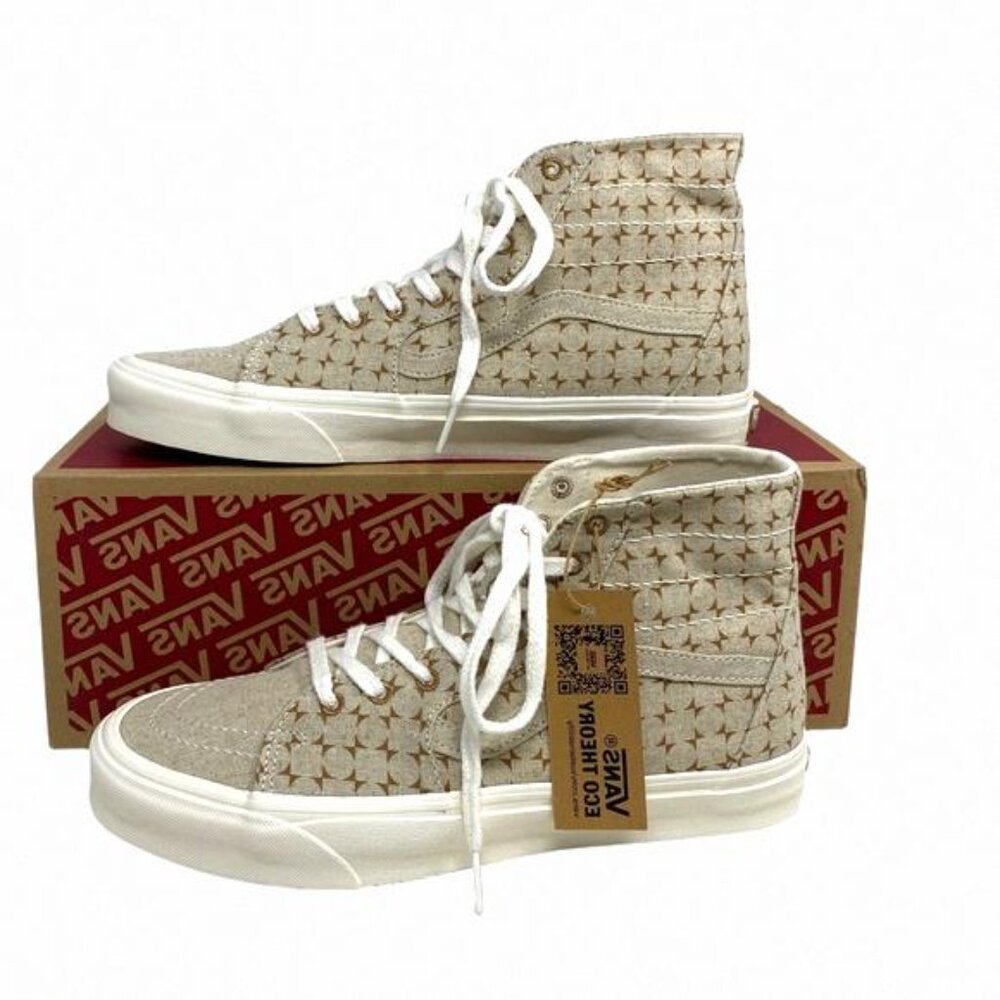 VANS Sk8-Hi Tapered Shoes High Top Canvas Beige VN0A5KRUBRO Sneakers Size Men’s - Picture 3 of 10